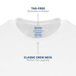 Gildan Camisetas de cuello redondo, paquete múltiple, estilo G1100, para hombre - Vista 4