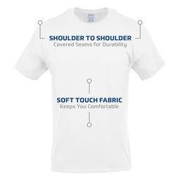 Gildan Camisetas de cuello redondo, paquete múltiple, estilo G1100, para hombre - Vista 3