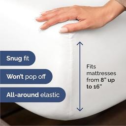 Juego de sábanas de 4 piezas talla Queen, cómodas, transpirables, refrescantes, de hotel, unisex, esquinas tipo bolsillos profundos, de microfibra, extrasuaves, sin arrugas, Oeko-Tex, blanco - Vista 4