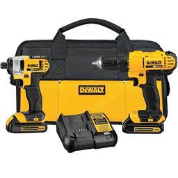 DEWALT Kit de combo de perforación inalámbrico de 20V MAX, 2-Herramienta (DCK240C2) - Vista 2