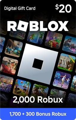 Roblox Código de regalo digital para 1,700 Robux [Canjear en todo el mundo - Incluye artículo virtual exclusivo] [Código de juego en línea] - Vista 2