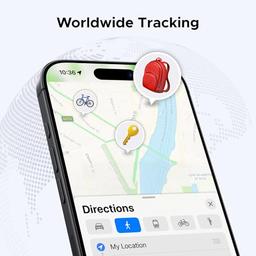 UGREEN FineTrack - Buscador inteligente compatible con Apple Find My (solo iOS) 2 años de batería reemplazable Bluetooth Tracker, buscador de artículos, etiqueta inteligente para llave de equipaje y - Vista 4