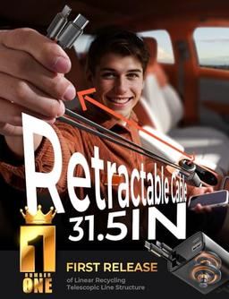 LISEN - Cargador retráctil para automóvil, adaptador de cargador de automóvil USB C de 69 W, carga rápida para iPhone 16, 15, 14, 13, 12, Samsung, gris - Vista 4