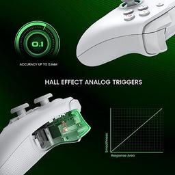 GameSir G7 SE Plud and Play Controller with Hall Effect Joysticks/Hall Trigger, Anti-Drift Wired Gamepad for Xbox Series X|S, Xbox One & Windows 10/11, 3.5 mm Audio Jack - White (Renewed) - Vista 4