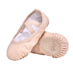 Stelle Zapatillas de ballet para niñas, de cuero suave, de baile para bebé/niños pequeños/niños grandes - Vista 1