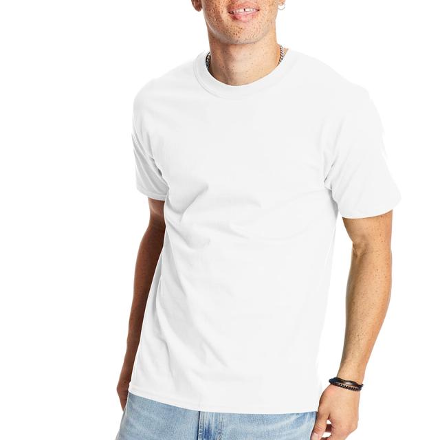 Hanes Men's Beefy-t T-Shirt, Heavyweight Cotton Tee, 1 Or 2 Pack, Big & Tall - Imagen 1