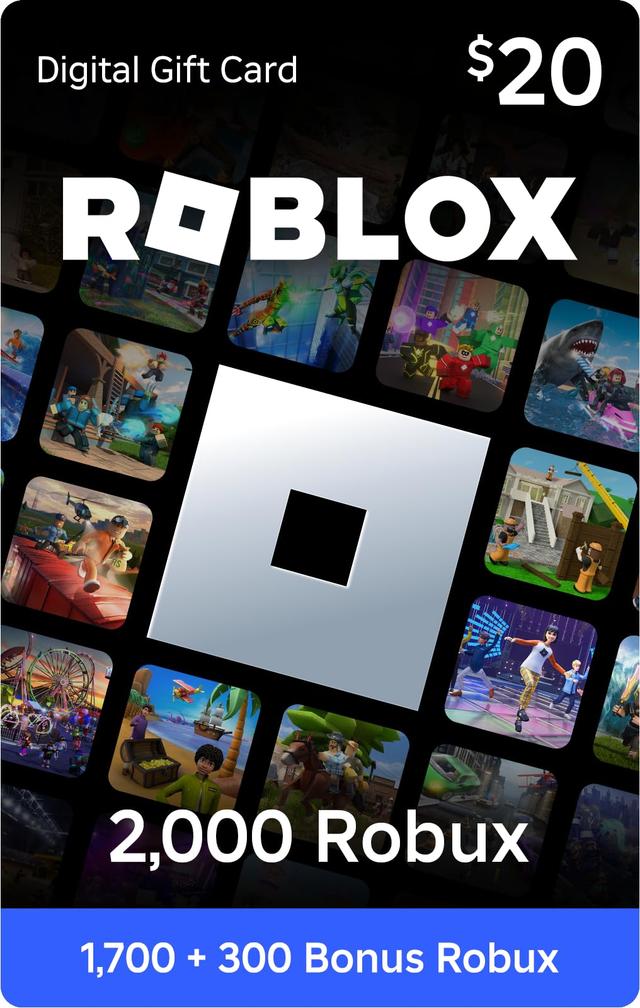 Roblox Código de regalo digital para 1,700 Robux [Canjear en todo el mundo - Incluye artículo virtual exclusivo] [Código de juego en línea] - Imagen 1