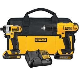 DEWALT Kit de combo de perforación inalámbrico de 20V MAX, 2-Herramienta (DCK240C2) - Vista 1
